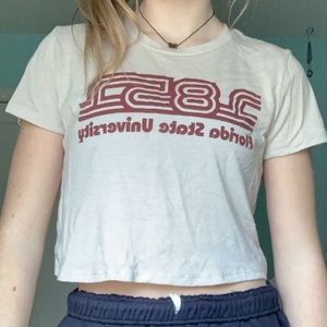 1957 florida state university crop top